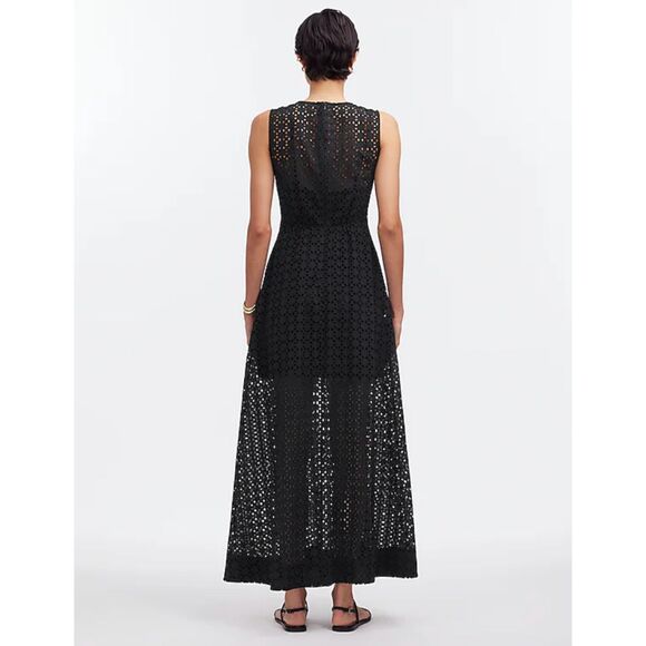 NWT Madewell Eyelet V-Neck Maxi Dress $168 - Picture 3 of 4